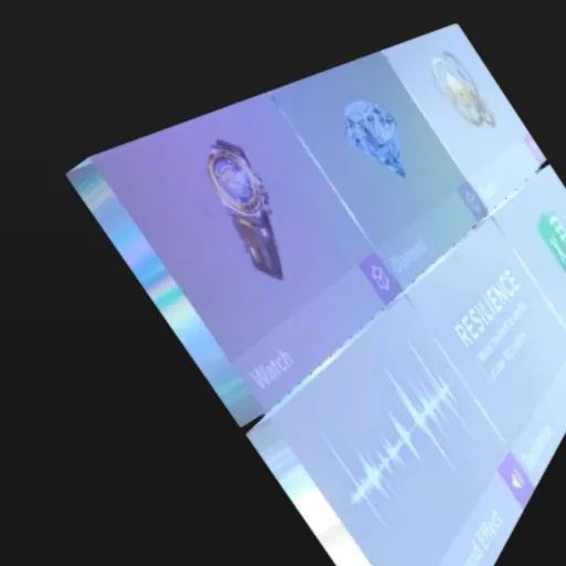 Iridescent Frosted Glass